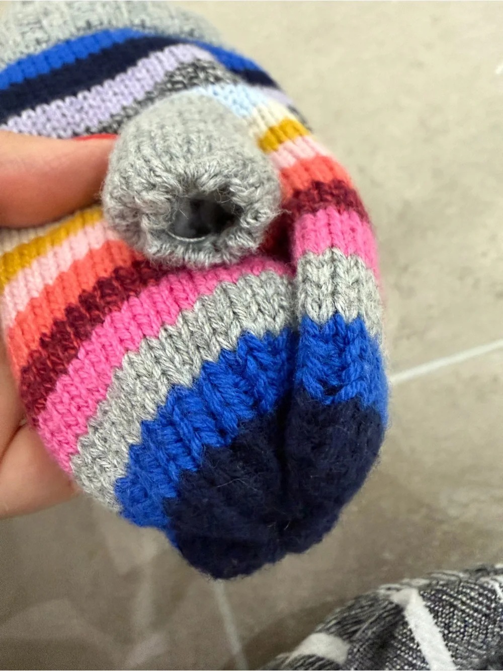 Baby GAP Kids Striped Knit Scarf and Mittens Set - Multicolor
